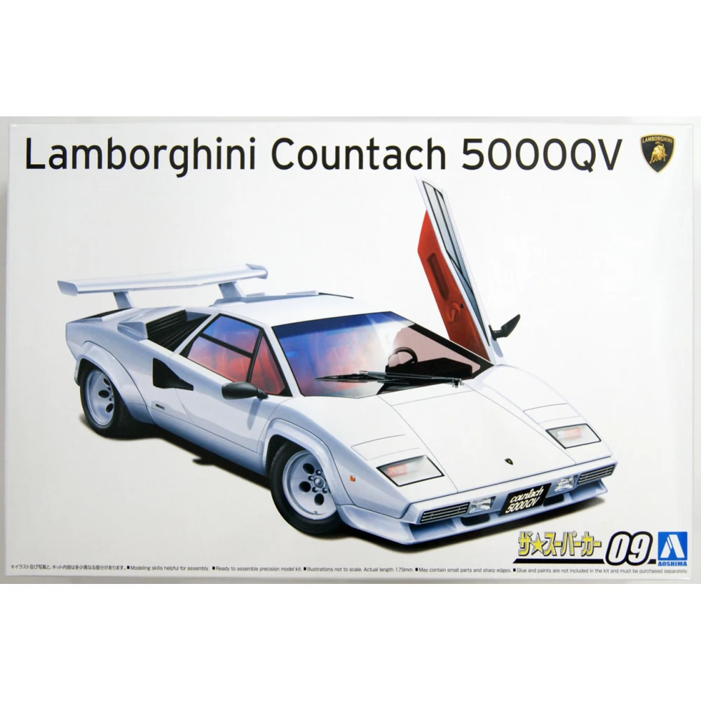 AOSHIMA 1/24 Lamborghini Countach 5000QV auto model