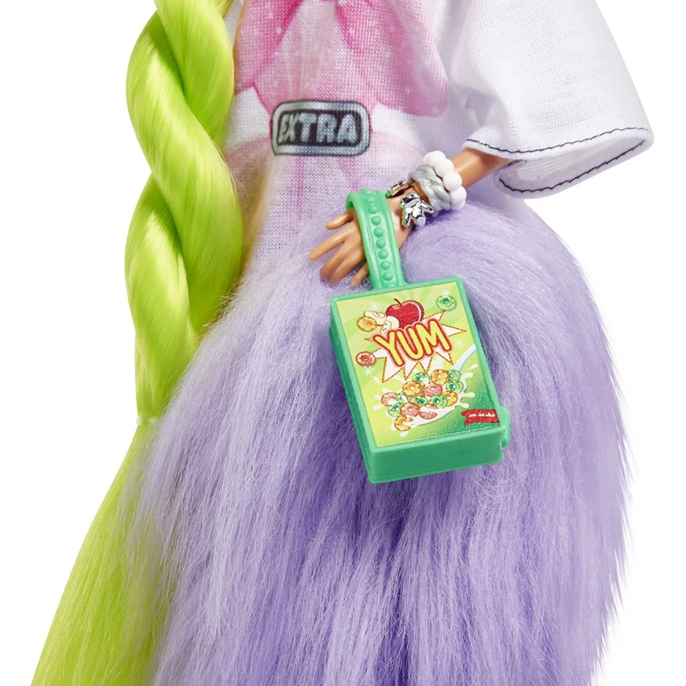 MATTEL HDJ44 Barbie Extra Neon green long hair figura