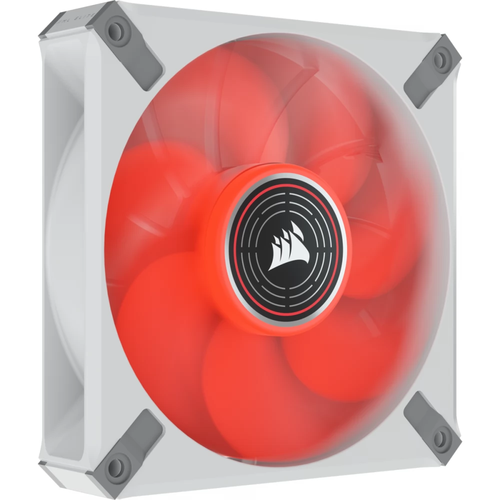 CORSAIR ML120 LED ELITE Red Premium 120mm PWM Magnetic Levitation Fan rot Weiß gerahmt