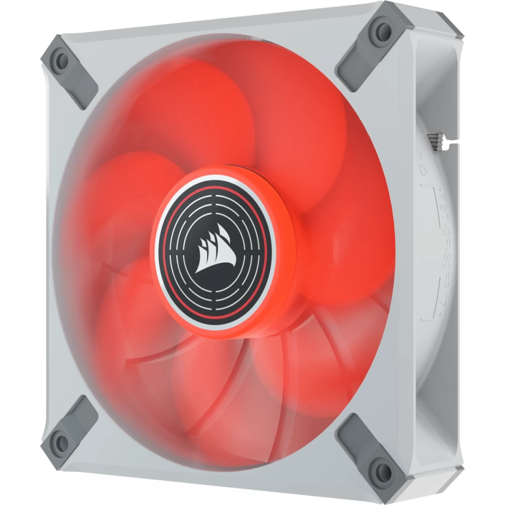 CORSAIR ML120 LED ELITE Red Premium 120mm PWM Magnetic Levitation Fan rot Weiß gerahmt