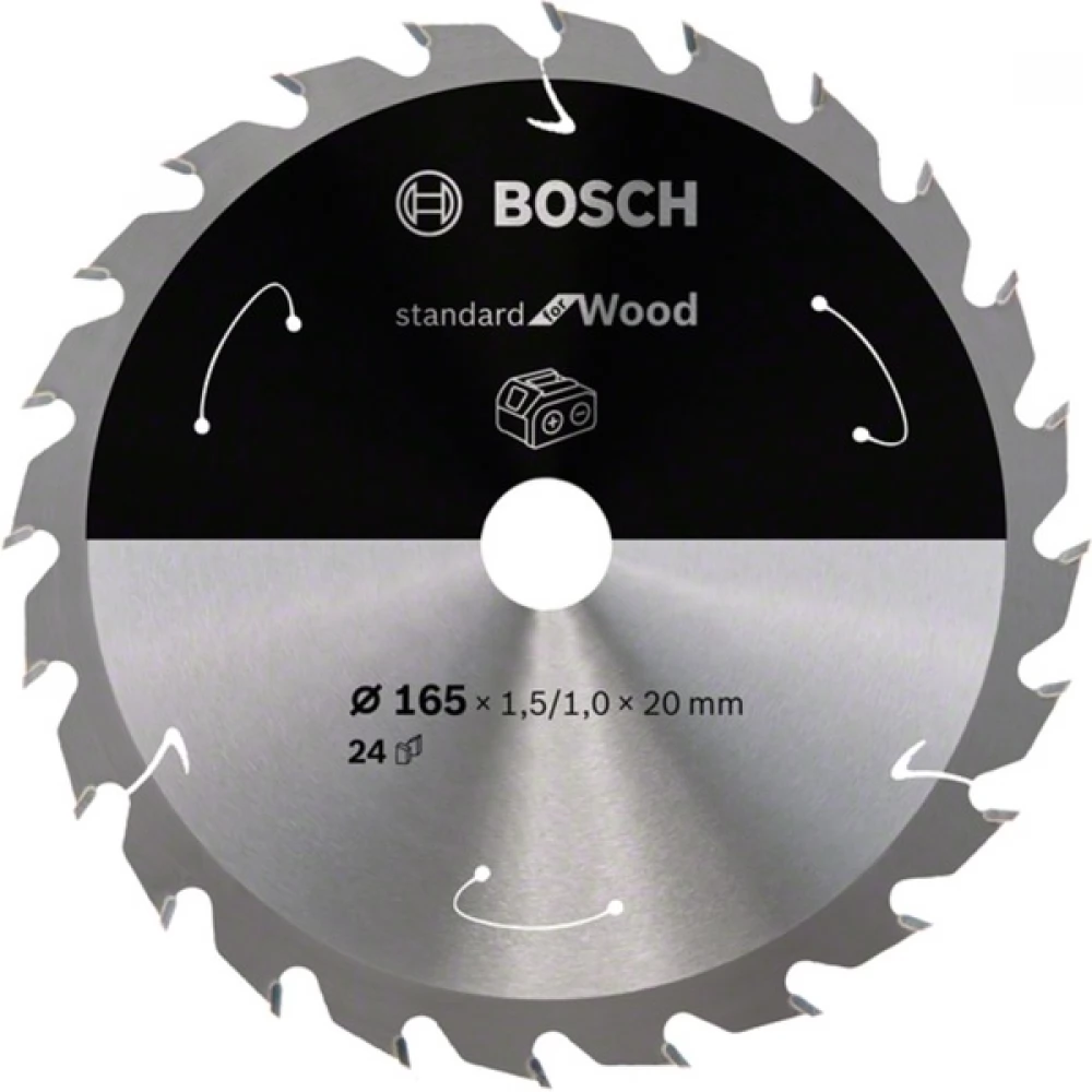 BOSCH Sägeblatt Standard for Wood 165mm 24T (Basic Garantie)