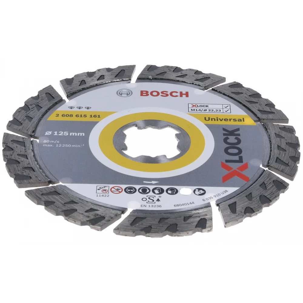 BOSCH X-LOCK Best for Universal 125mm diamant disc de tăiere (Basic garanţie)