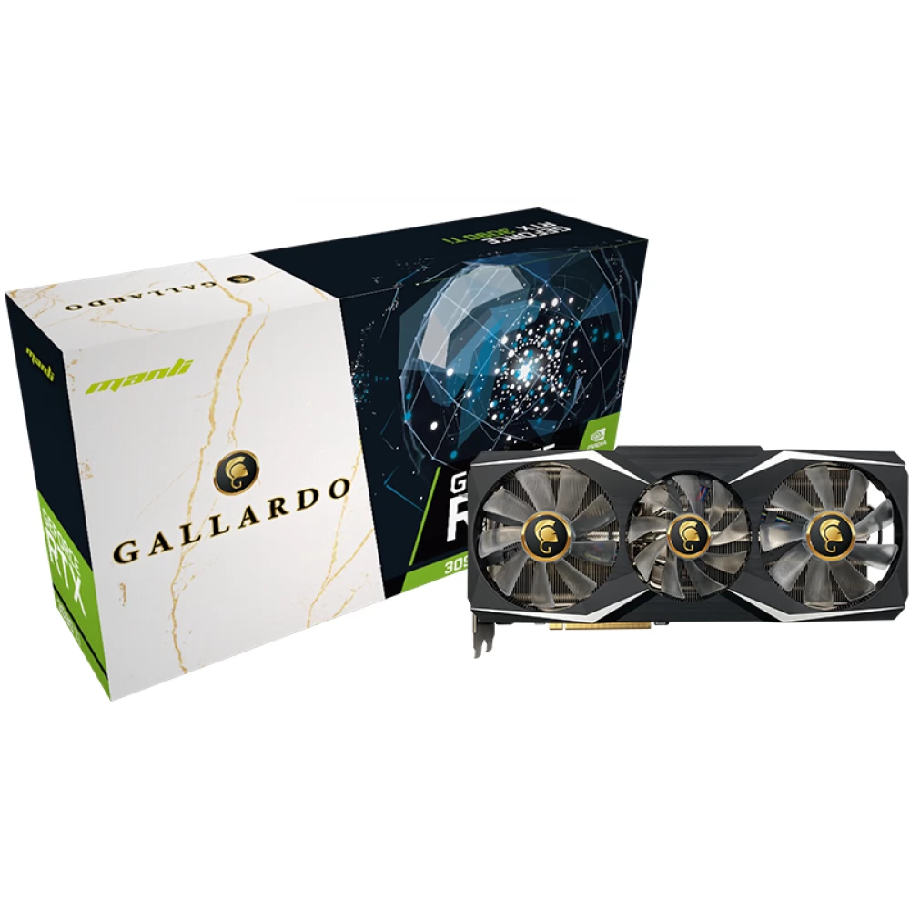 MANLI M-NRTX3090TIG/6RHHPPP-M3520 GeForce RTX 3090 Ti 24GB GDDR6X Gallardo PCIE