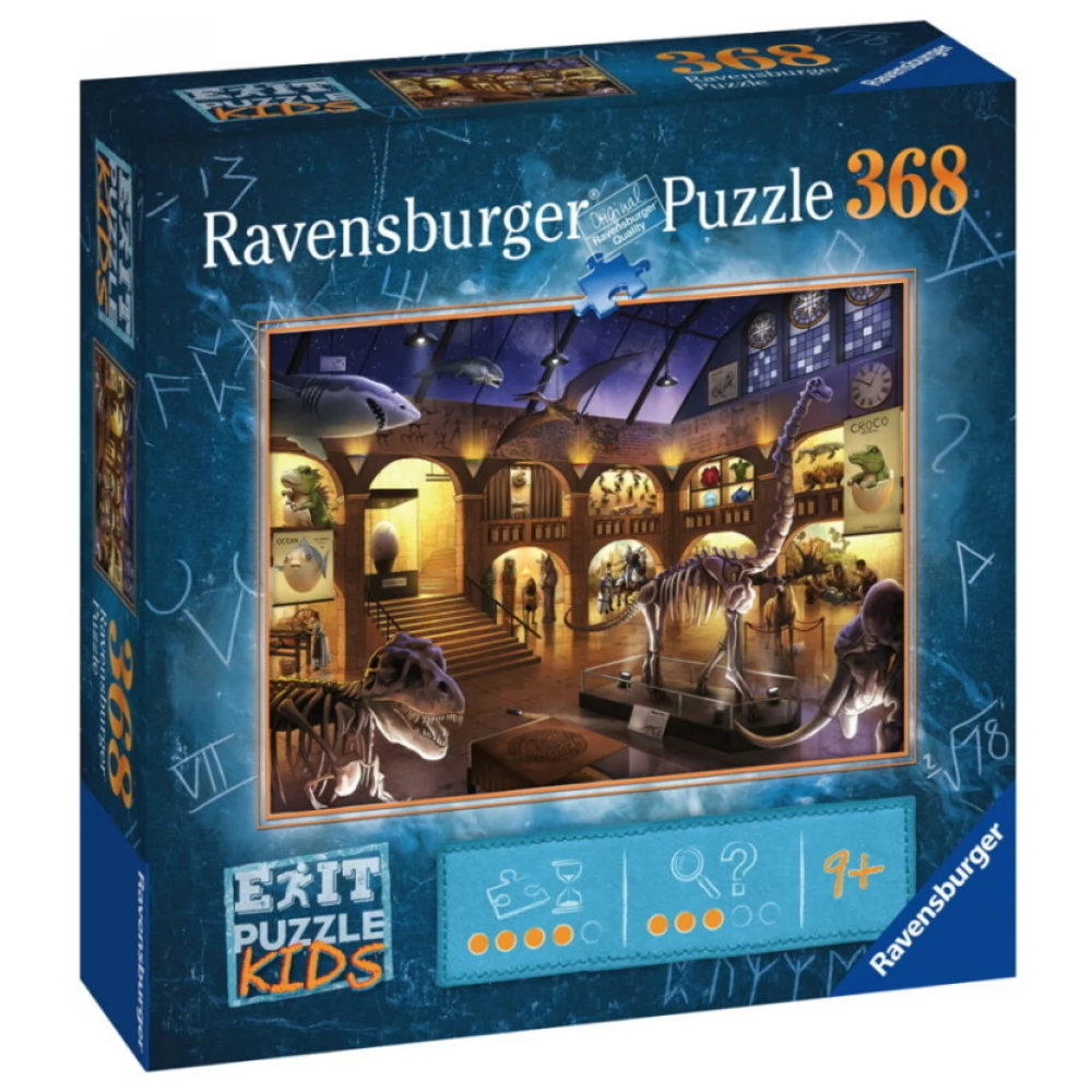 RAVENSBURGER Exit Puzzle joc 368 bucăţi Múzeumi rejtélyek german ediție