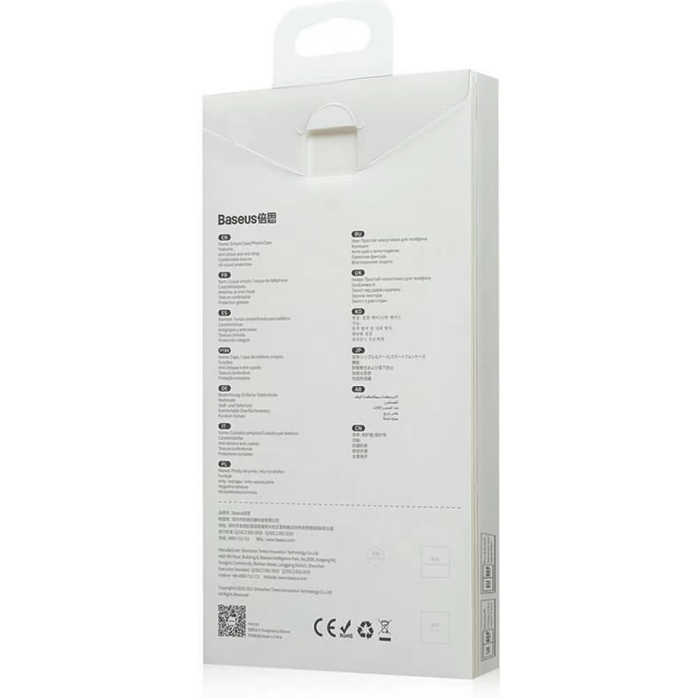 BASEUS Egyszerű backplate iPhone 13 Pro transparent