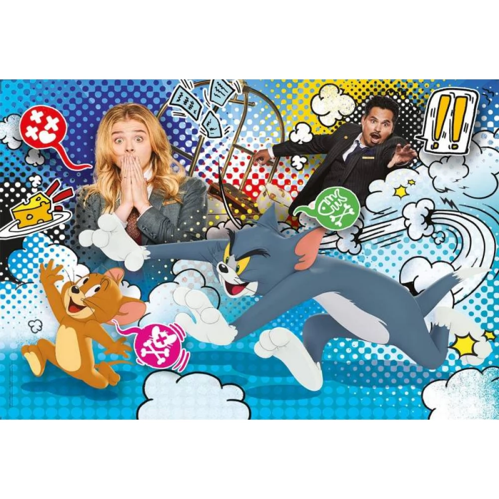 CLEMENTONI Puzzle igračka 24 komadni SuperColor Tom i Jerry mozifilm