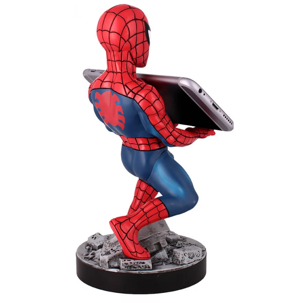 EXQUISITE GAMING Telefonski - Kontroler tartó-töltő figura Spider Man 2020
