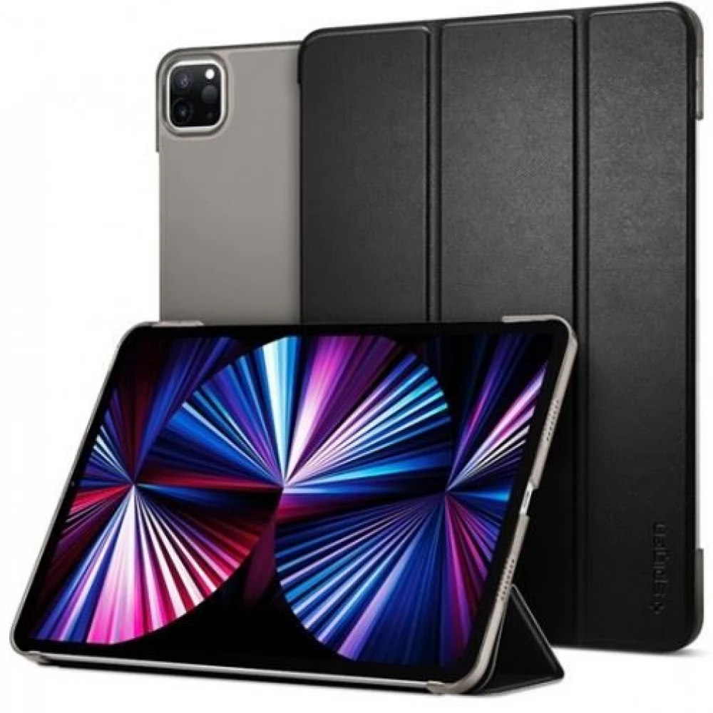 SPIGEN Smart Fold iPad Pro 11" (2021) auf die Seite Blühen Hülle schwarz