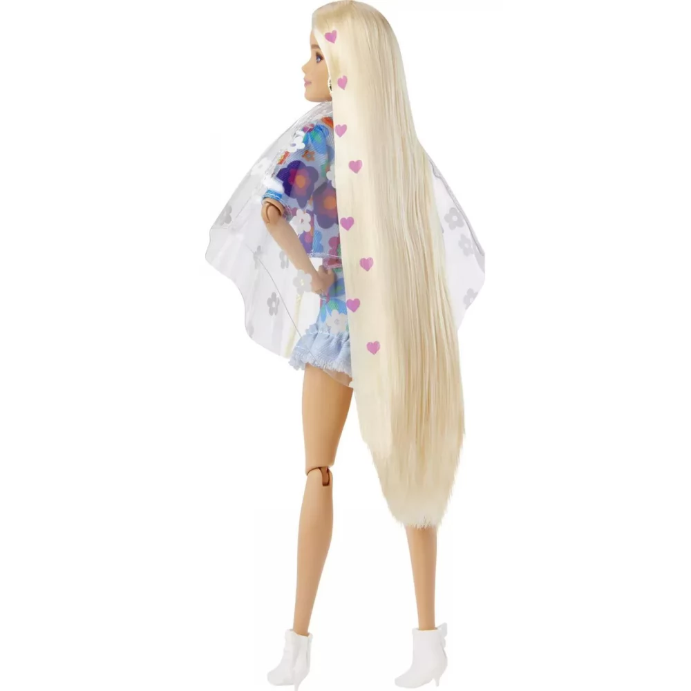MATTEL HDJ45 Barbie Extra Flower pattern dressed long blond hair figura