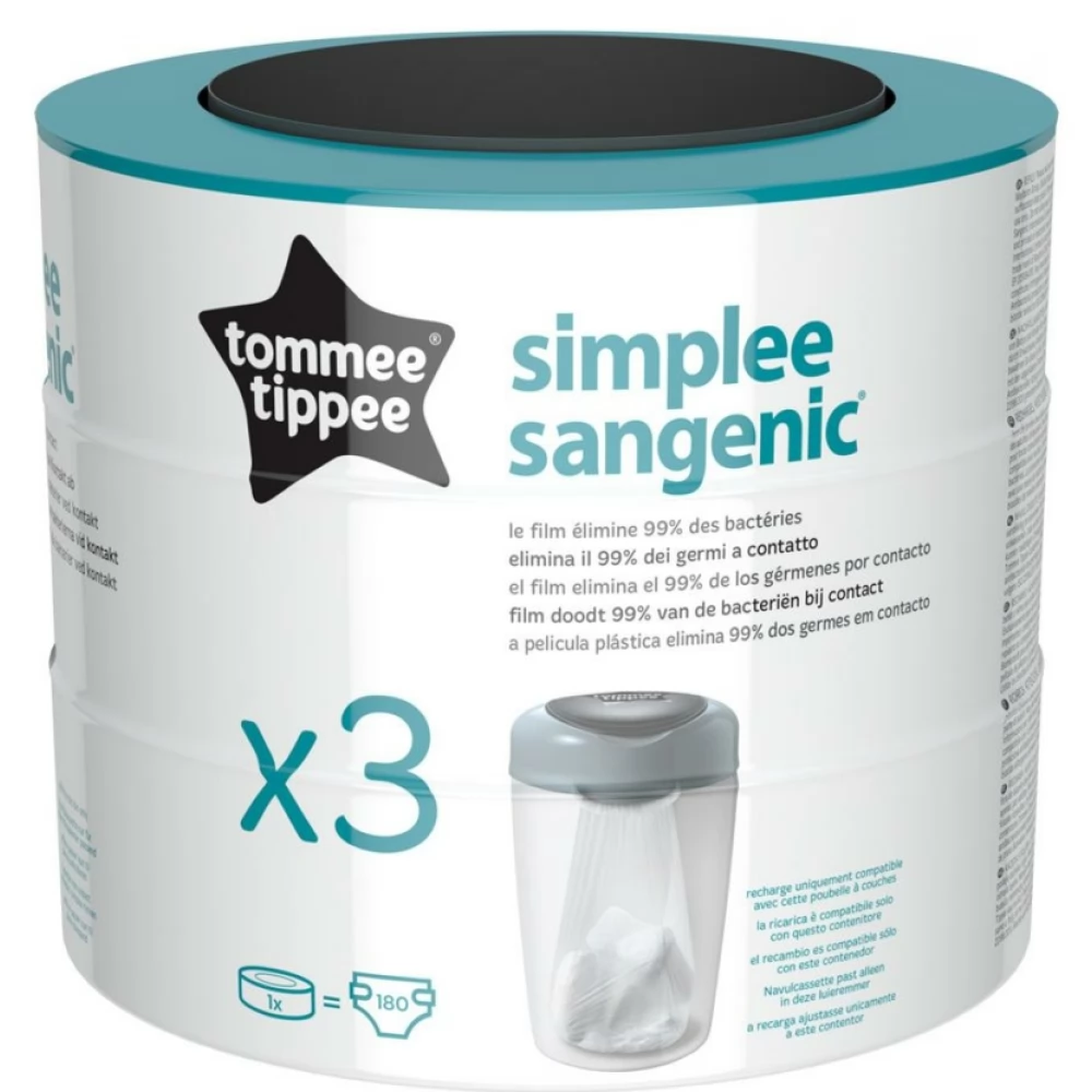 TOMMEE TIPPEE Sangenic Simplee refiller 3pcs