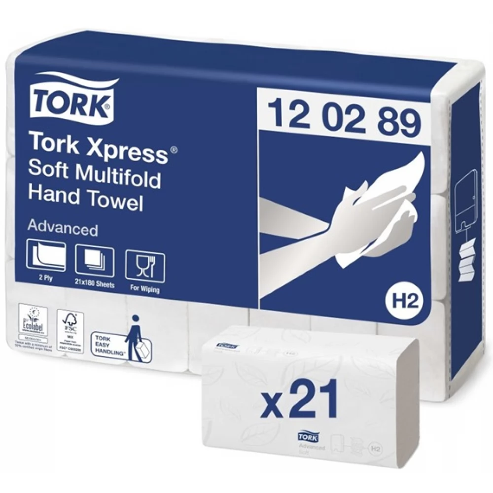 TORK Towel hajtogatott H2 system Xpress Soft Multifold 12-02-89 ...