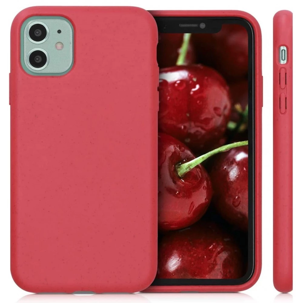 OEM Apple iPhone 7 Plus / 8 Plus Bioplasztik tok környezetbarát Wooze Bio piros