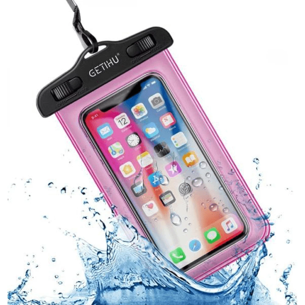 rezistent la apă husă telefon impermeabil husă telefon roz