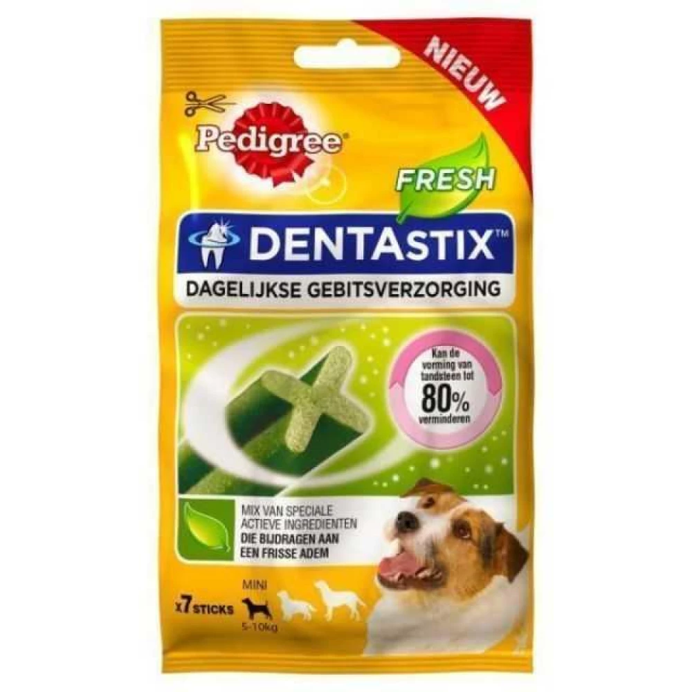 Dentastix Fresh 5-10kg 1 csomag/7kom pas jutalomfalat rágcsák gyógyhatású