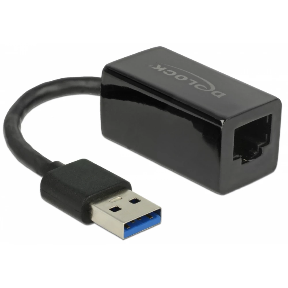 Delock Adapter SuperSpeed USB (USB 3.1 Gen 1) USB de tip A conector &gt; Gigabit LAN 10/100/1000 Mbps