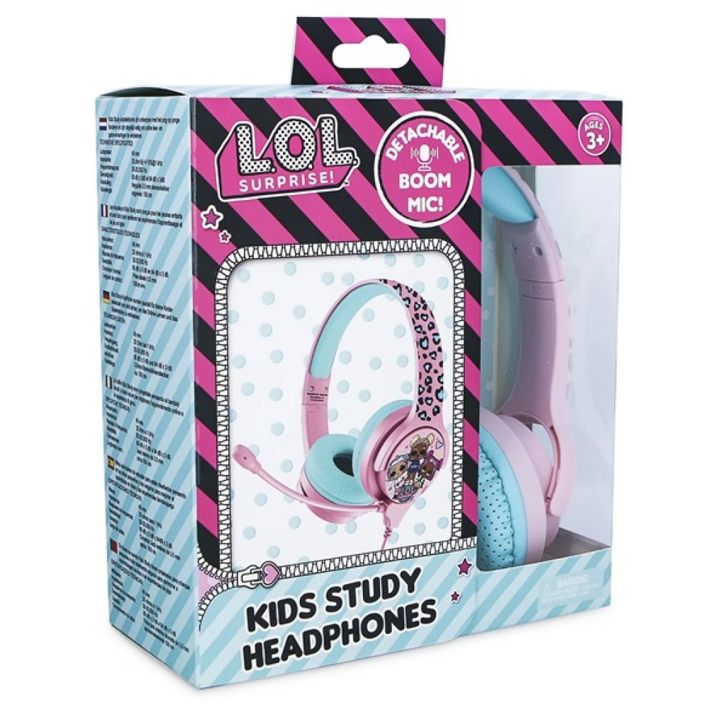 Lol&Roll Pop Kids Headphones Pink