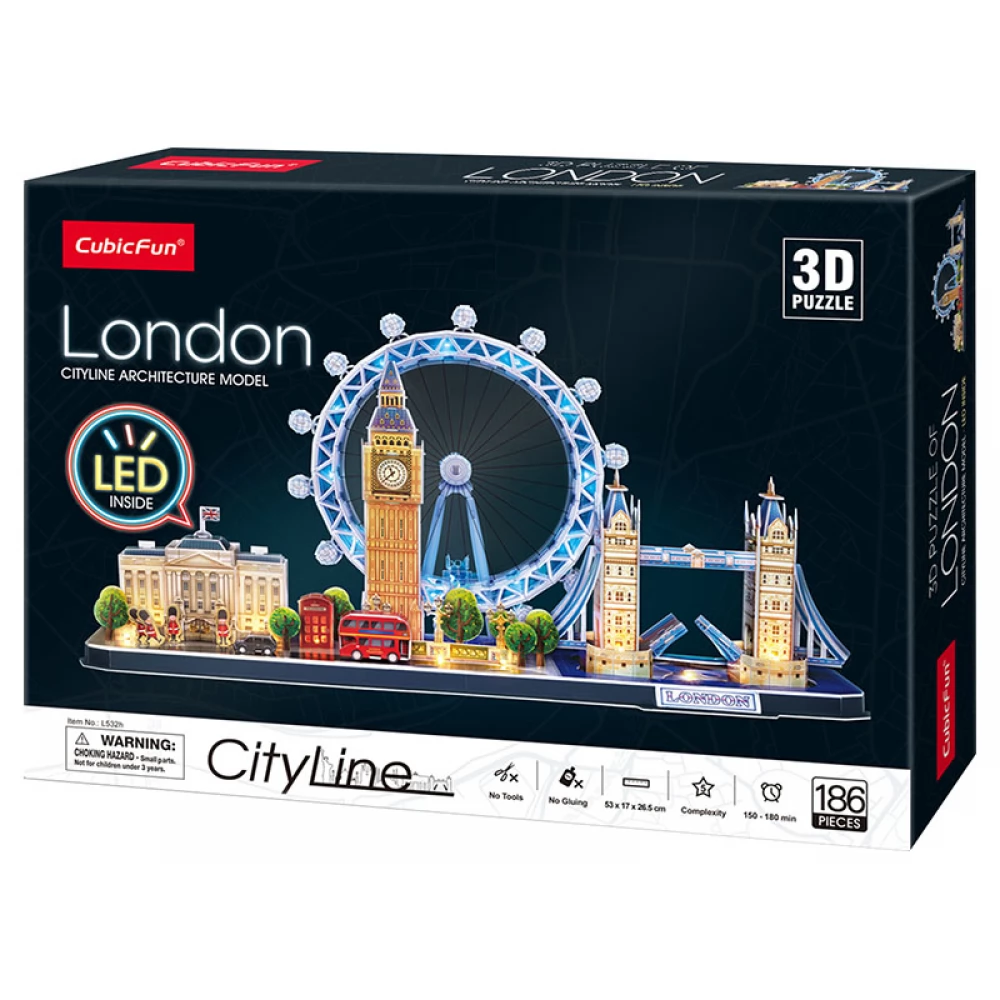 Puzzle 3D Londres avec Leds