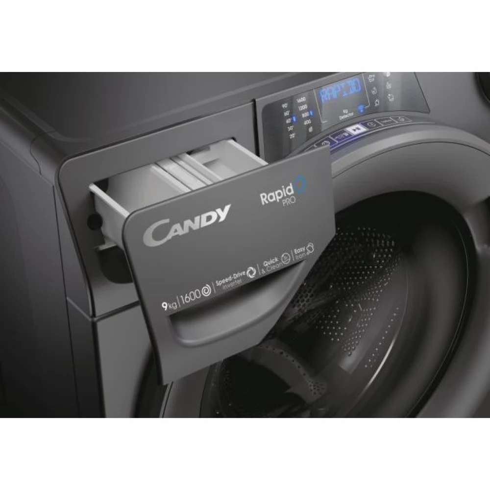 Candy RP 6106BWMR8-S elöltöltős mosógép (10 kg, 1600 fordulat