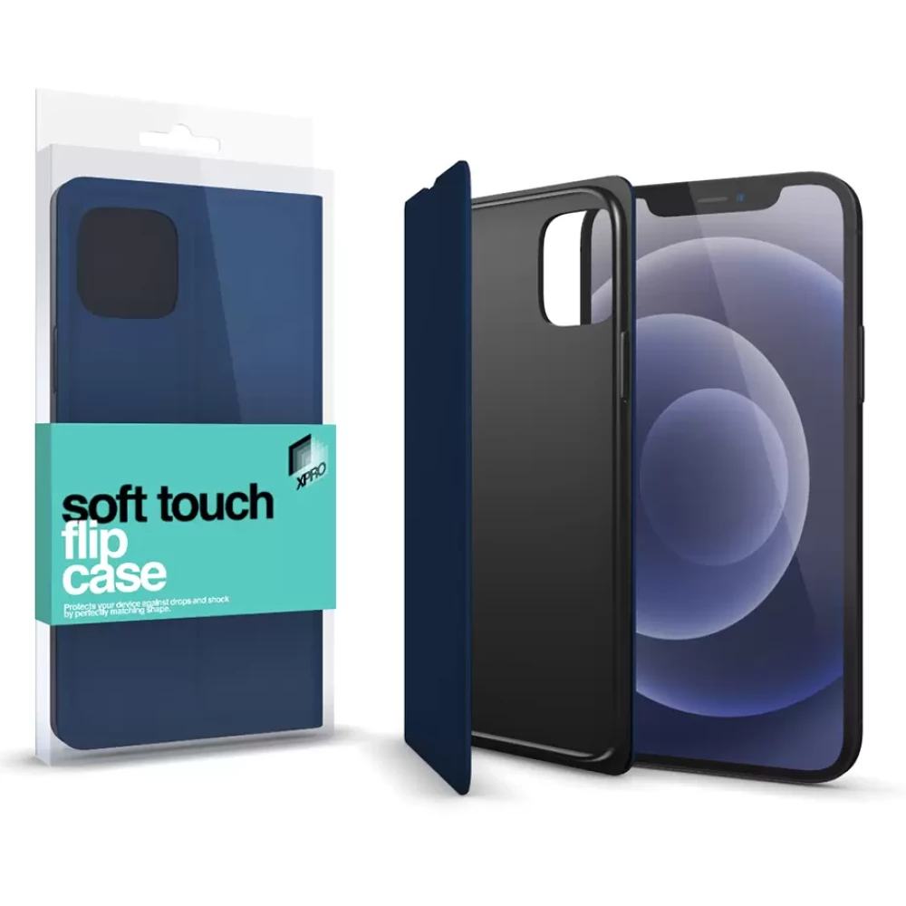 XPRO Soft Touch Flip Case dark blue Apple iPhone 13 Pro Max device - iPon -  hardware and software news, reviews, webshop, forum