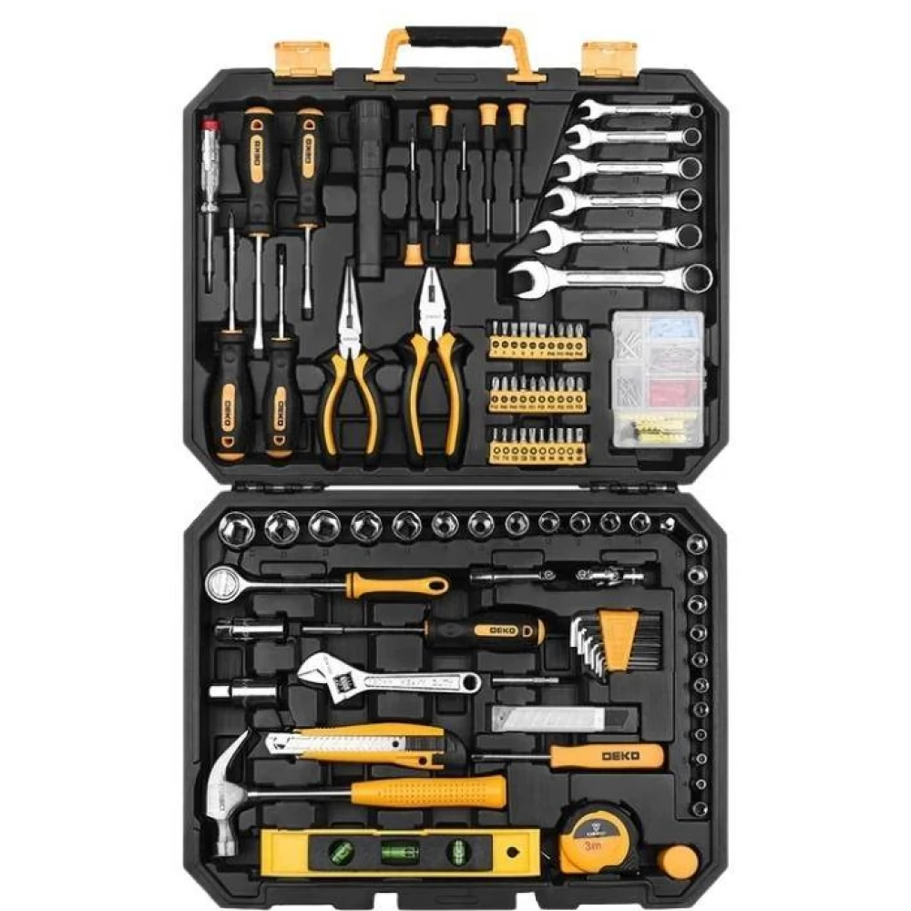 DEKO TOOLS DKMT208 Kéziszerszámkészlet 208 parts - iPoncomp.com