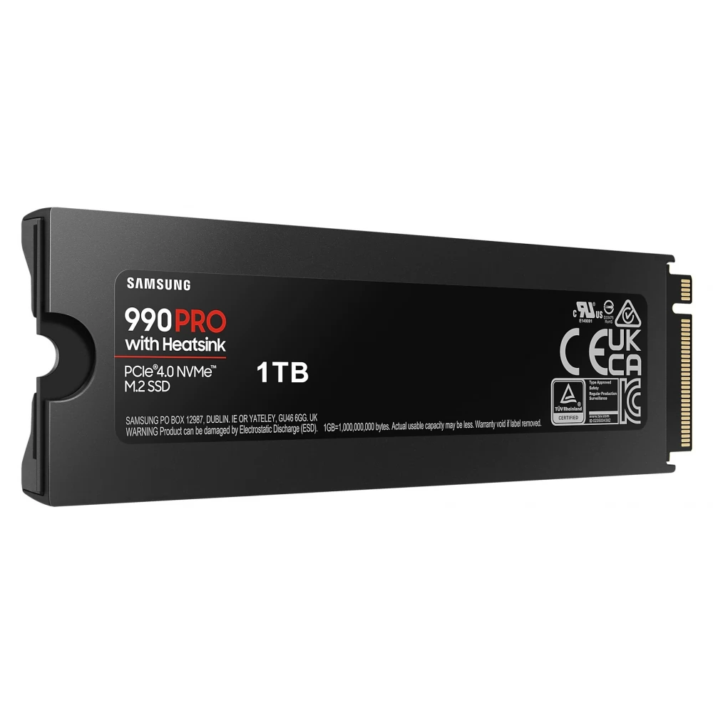 SAMSUNG 1TB 990 PRO With Heatsink M.2 PCIe M.2 2280 MZ-V9P1T0GW ...