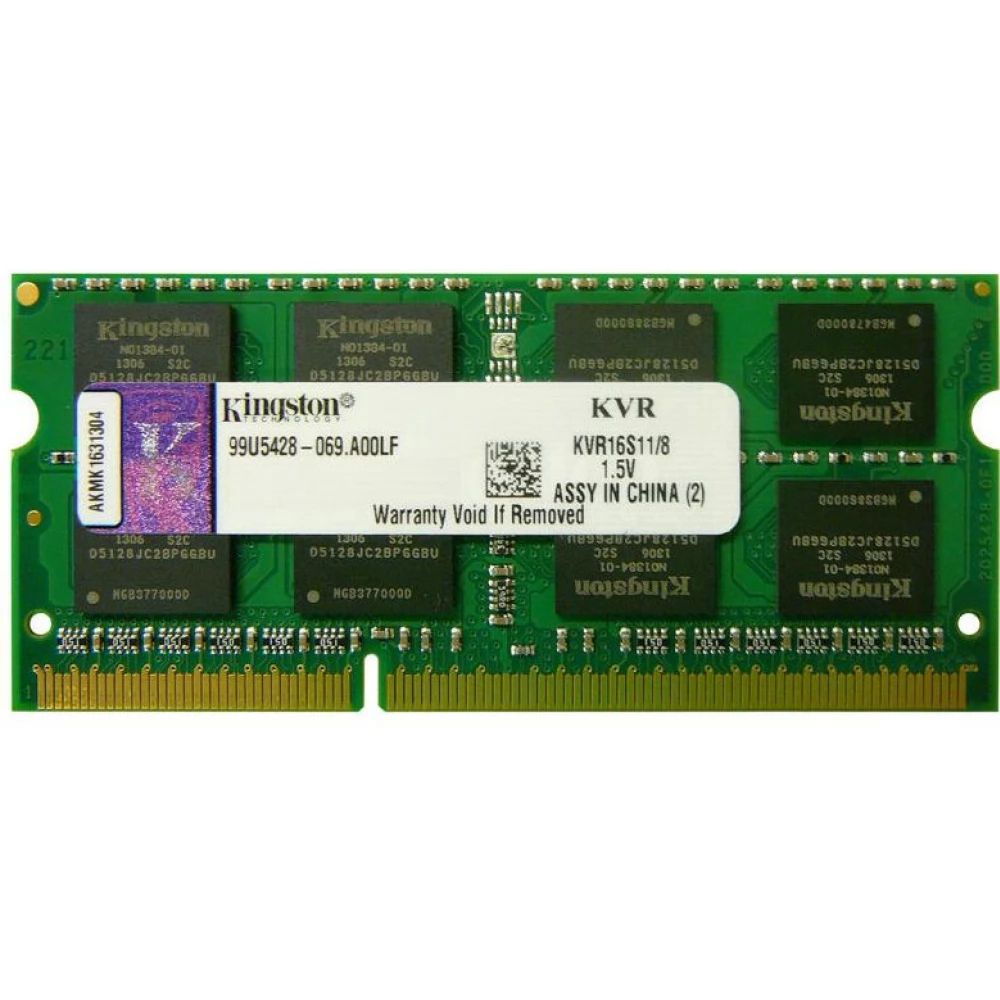 KINGSTON 8GB ValueRAM Notebook DDR3 1600MHz CL11 KVR16S11-8 - iPon.hu