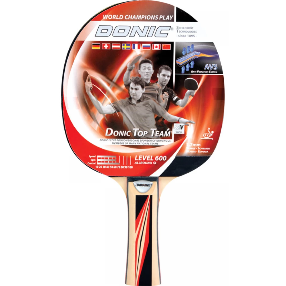 Donic-Schildkröt Set da Ping Pong Top Team 400, 2 Racchette, 3 Palline 1-Stella, in una Borsa Preziosa, Ottima Qualità per il Tempo Libero
