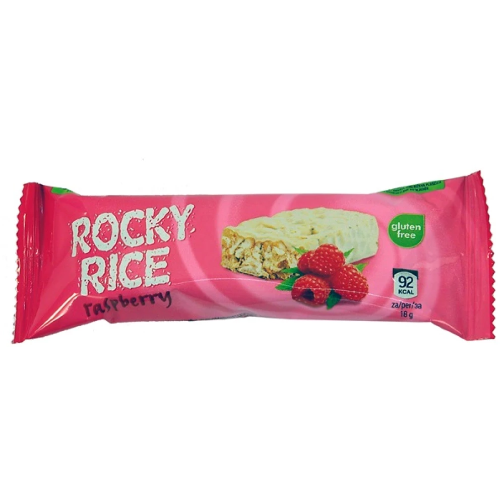 Rocky Rice puffasztott rizsszelet fehércsokis málna 18 g - iPon.hu