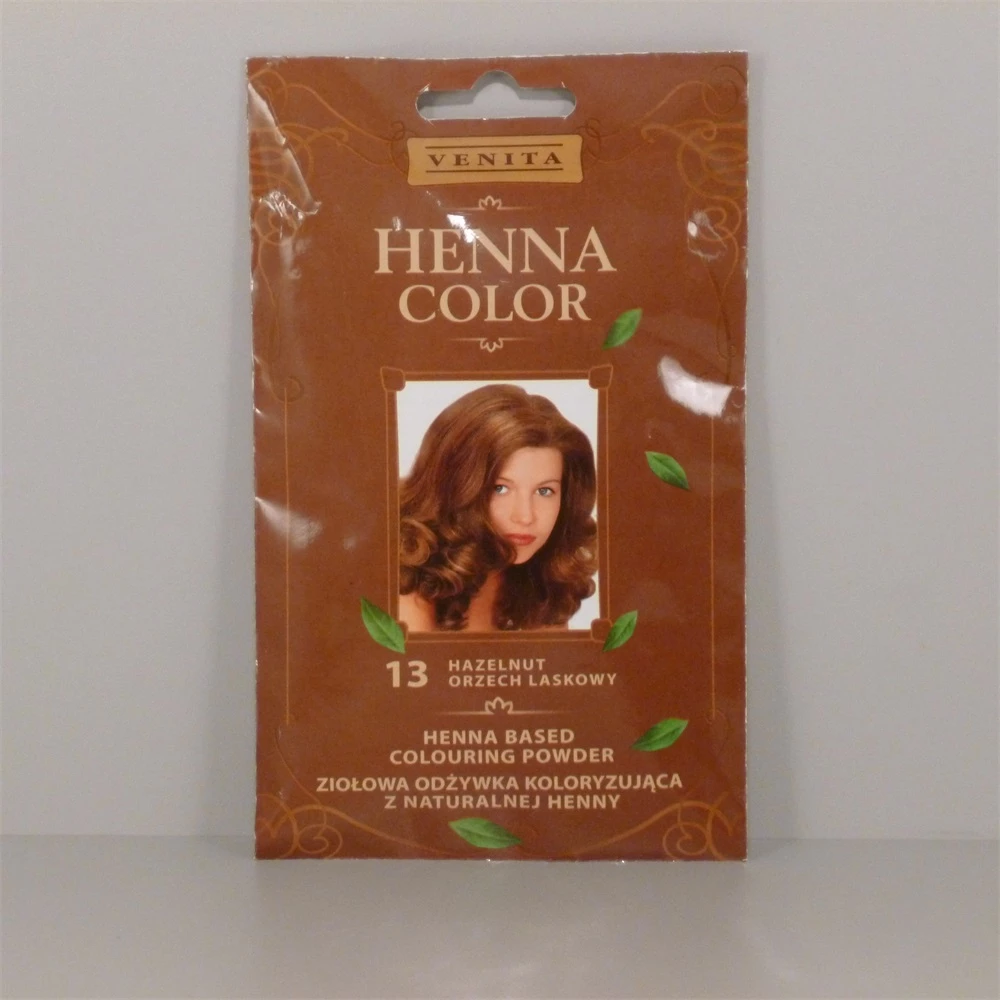 Henna Color hajszinezőpor nr 13 mogyoróbarna 25 g iPon hardver és