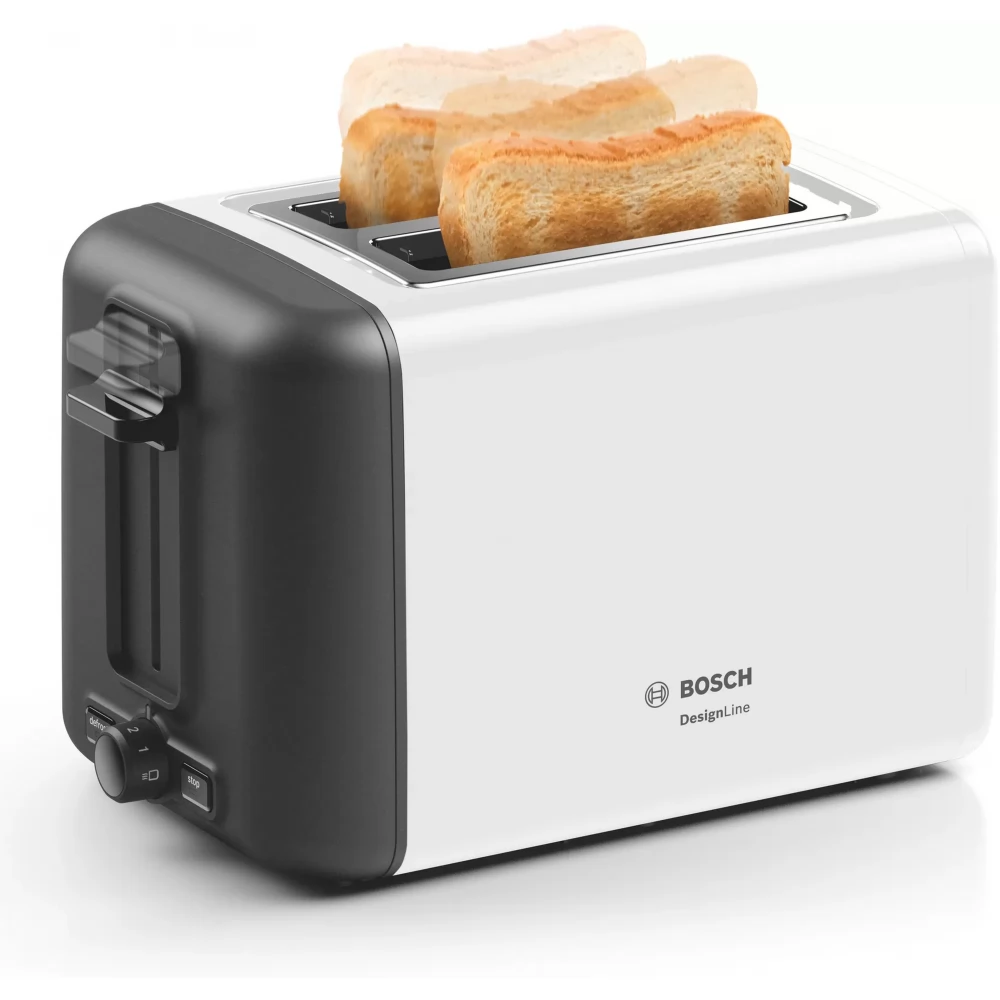 Bosch Compact Toaster, White, TAT6A511