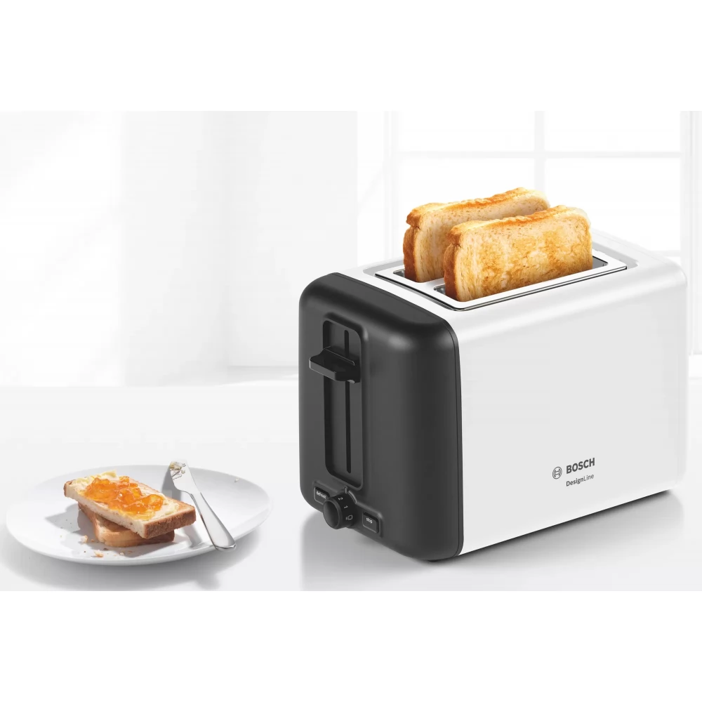 Bosch Compact Toaster, White, TAT6A511