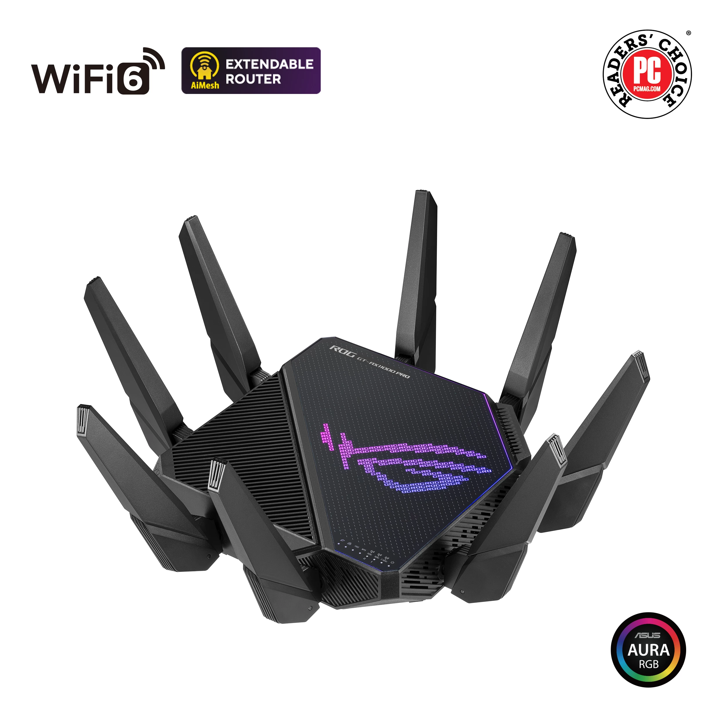 ASUS ROG RAPTURE GT-AX11000 PRO AX11000 Mbps Tri-band WiFi 6 