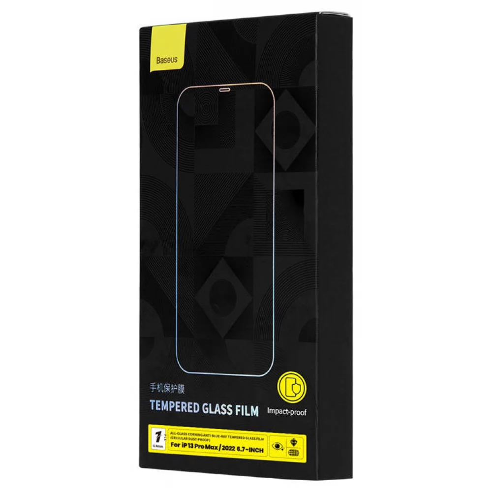 BASEUS Tempered Glass Blue light iPhone 14 Plus/13 Pro Max iPon