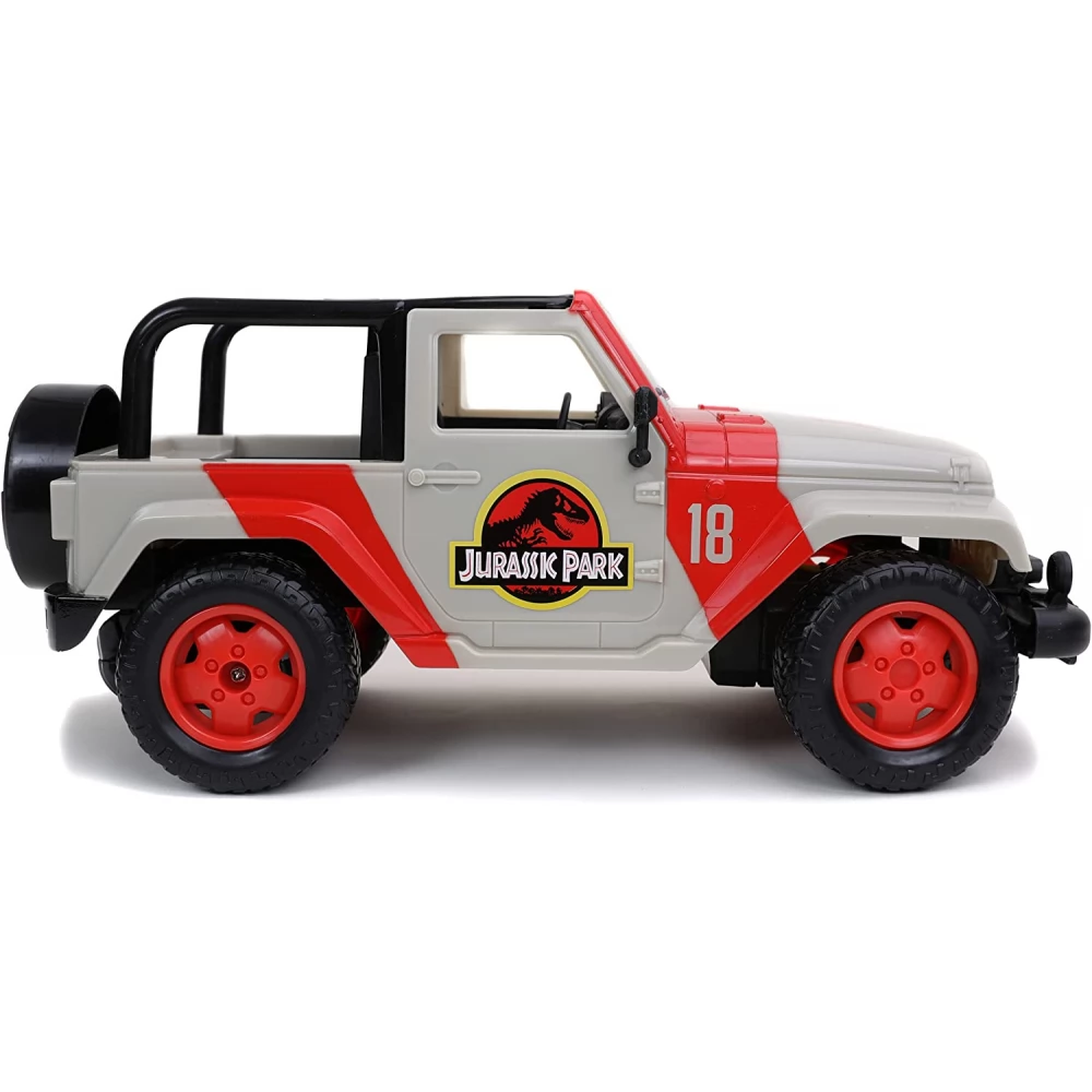 Jada Toys Jurassic Park Remote Jeep Wrangler Land Rover 4226