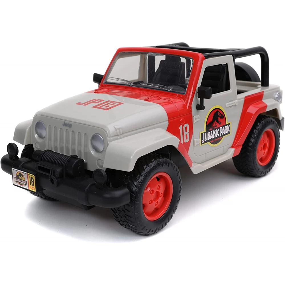 Jada Toys Jurassic Park Remote Jeep Wrangler Land Rover 3672