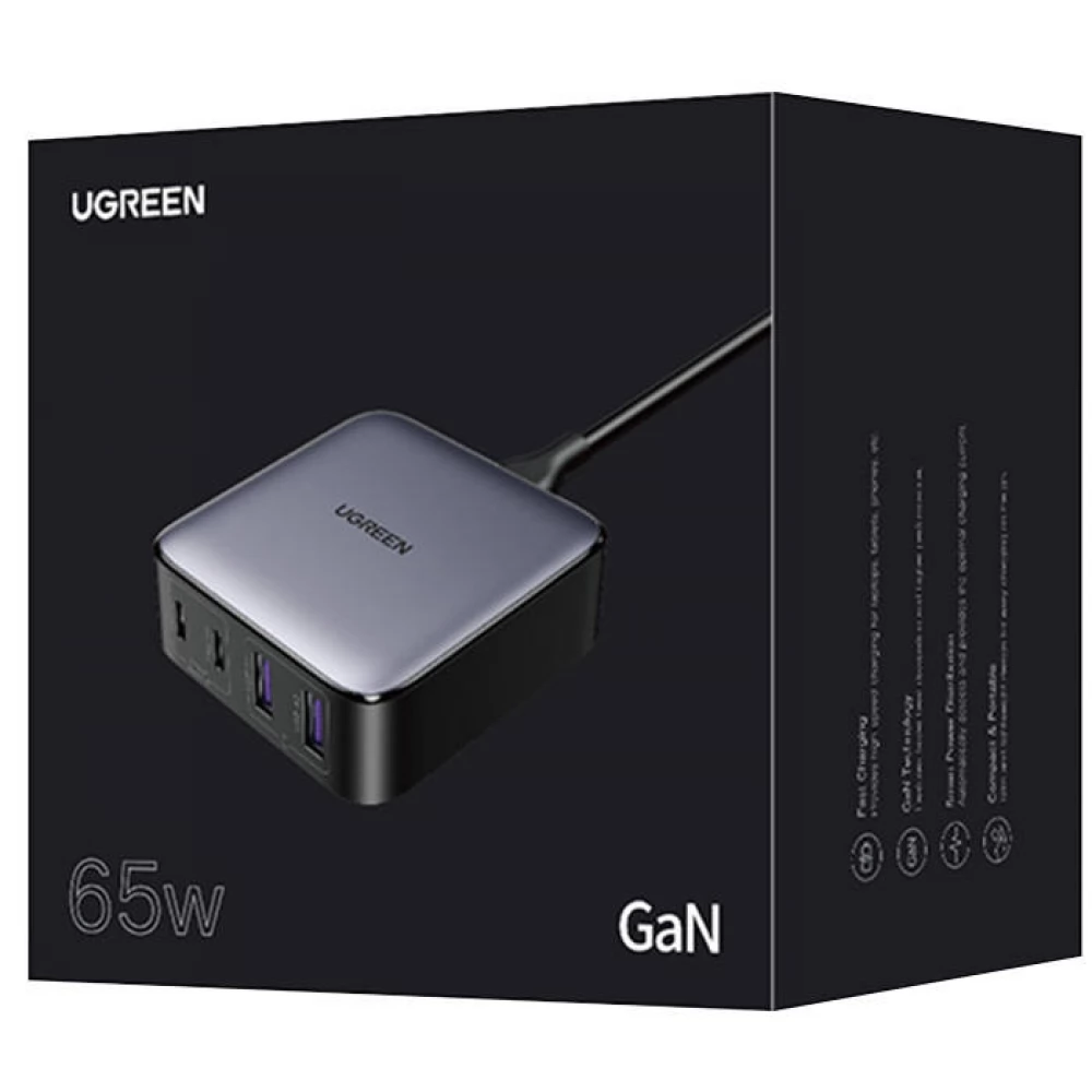 UGREEN CD327 65W USB C Charging Station v2 fekete - iPon.hu