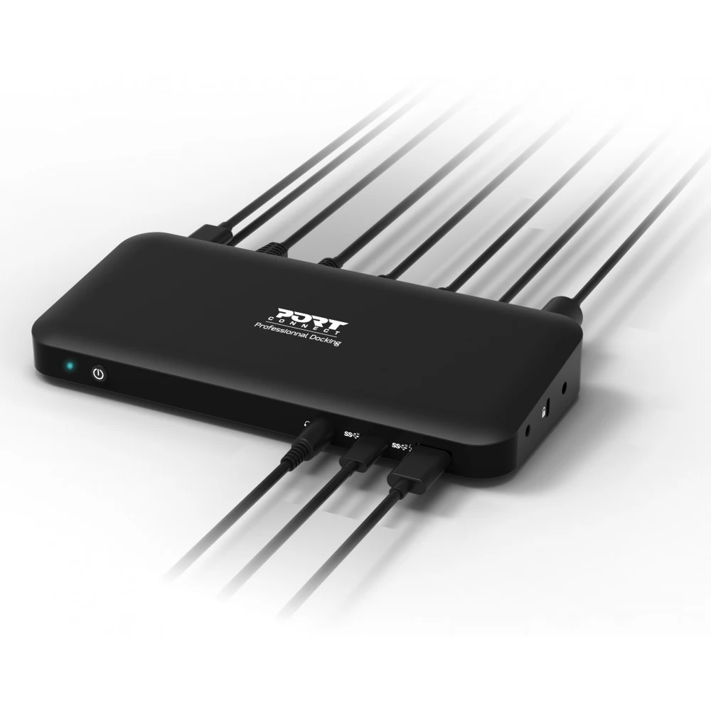PORT DESIGNS USB-C 3X4K Office Docking Station - iPoncomp.com