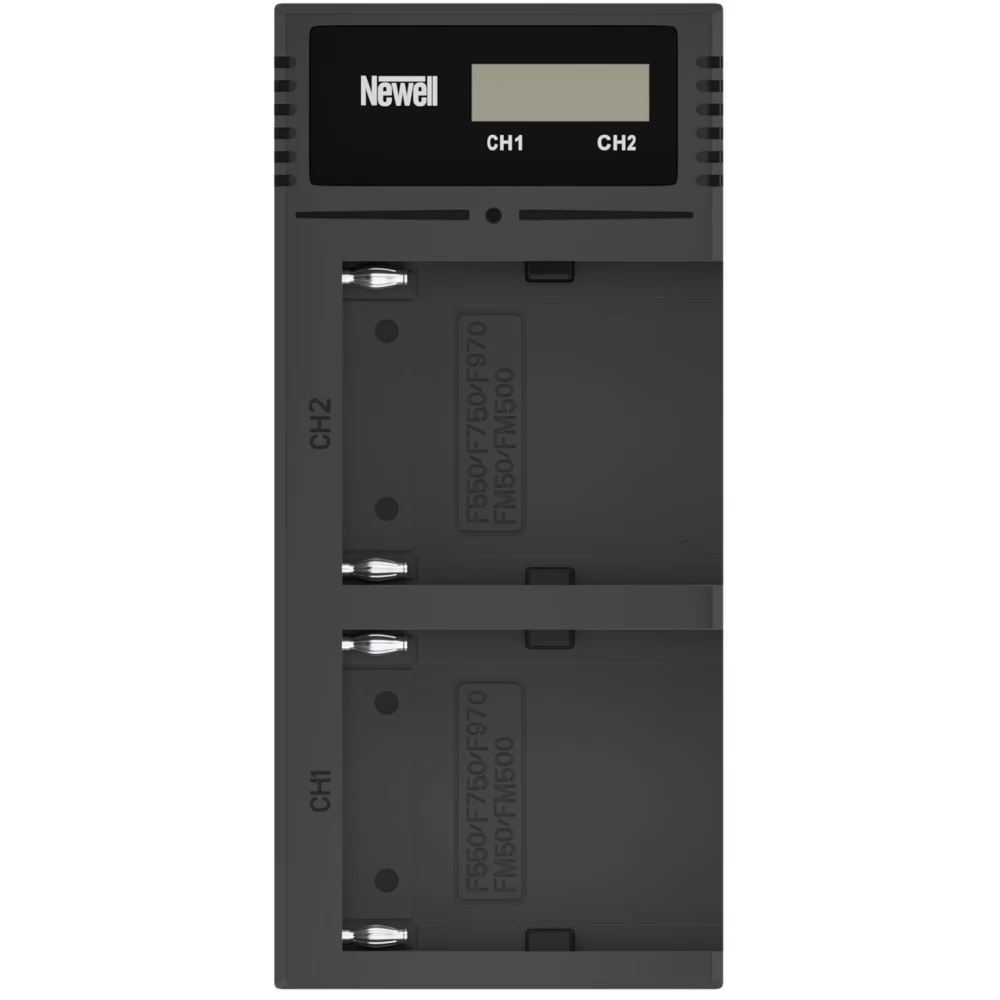 Newell cargador individual ultra rápido para series NP-F, NP-FM