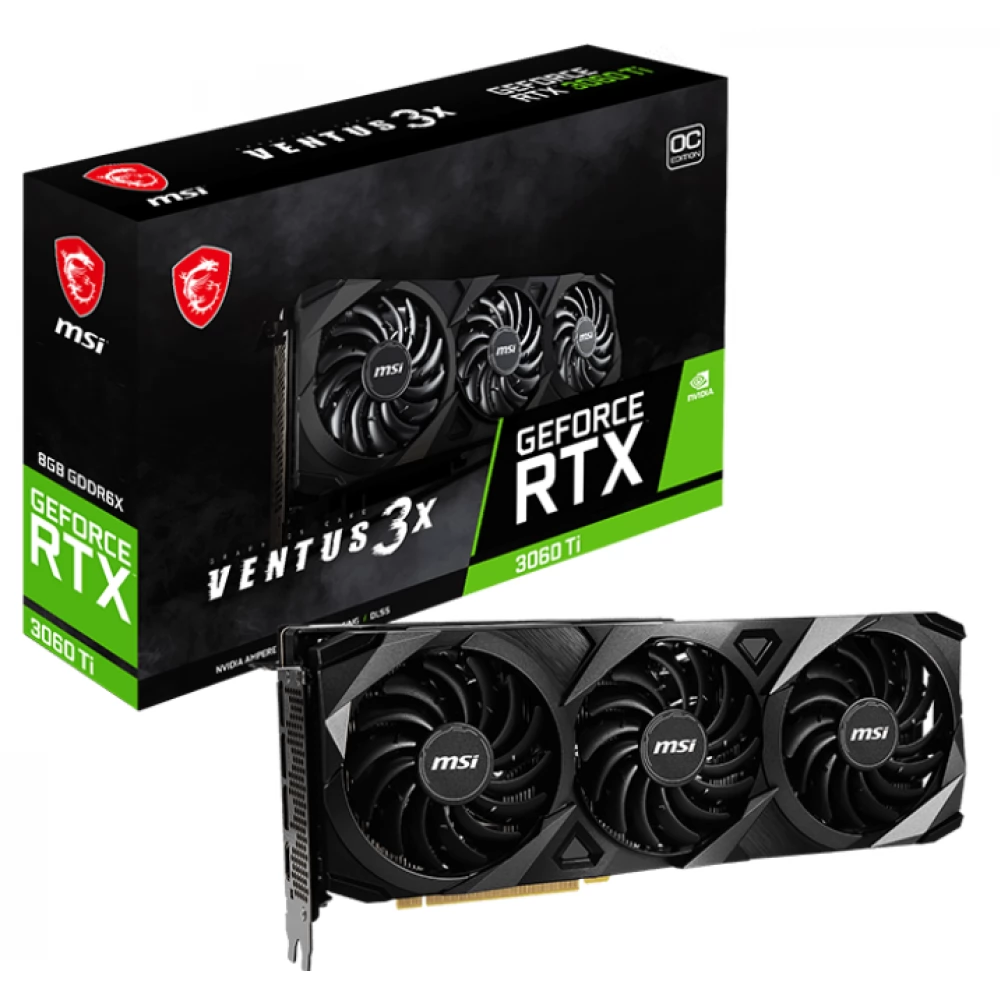 MSI GeForce RTX 3060 Ti 8GB GDDR6X Ventus 3X OC PCIE