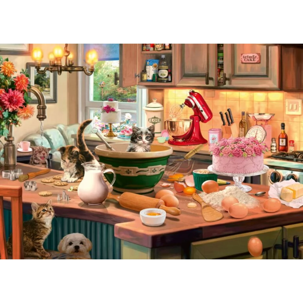 Steve Reed Puzzles SCHMIDTSPIELE Puzzle játék 1000 darabos Steve Reed A konyhaasztalnál ...