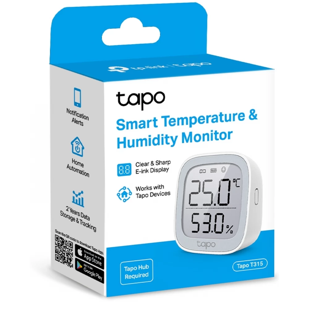 TP-Link Tapo T315 Smart Temperature & Humidity Monitor - CPL Online