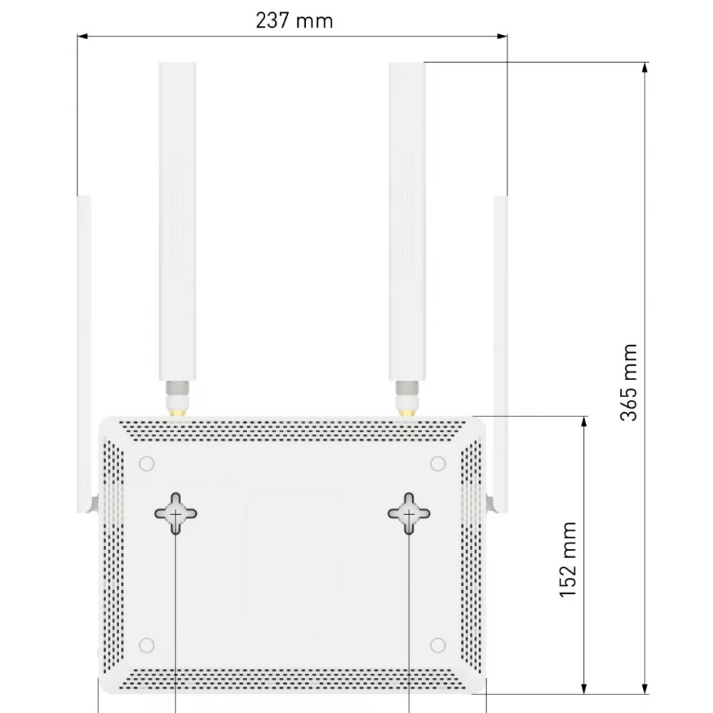 KEENETIC Hero 4G+ AX1800 Mesh Wi-Fi 6 Gigabit LTE modem router USB 3.0 ...