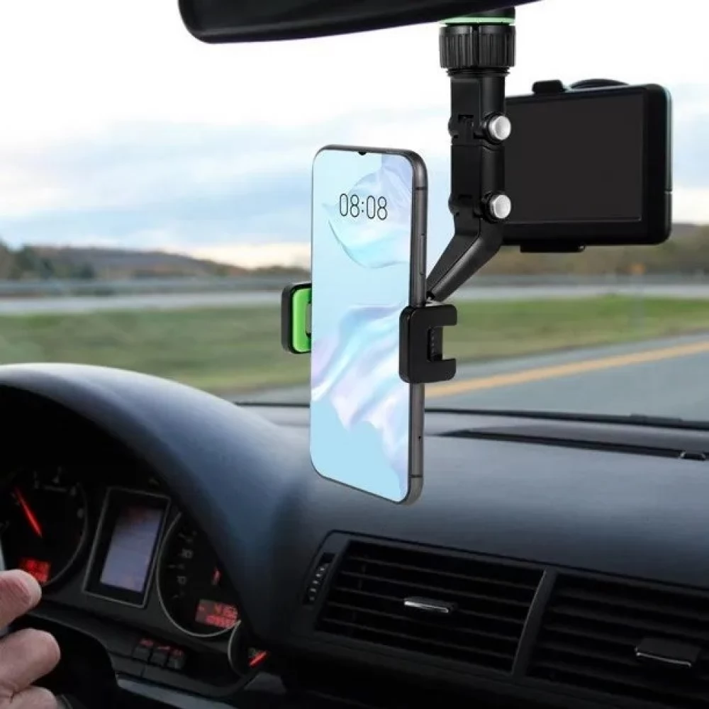 ZONE H-HS162 Universal car holder 50-100mm in 360° rotatable visszapillantóra-fejtámlára black - iPon - hardware and software news, reviews, webshop, forum