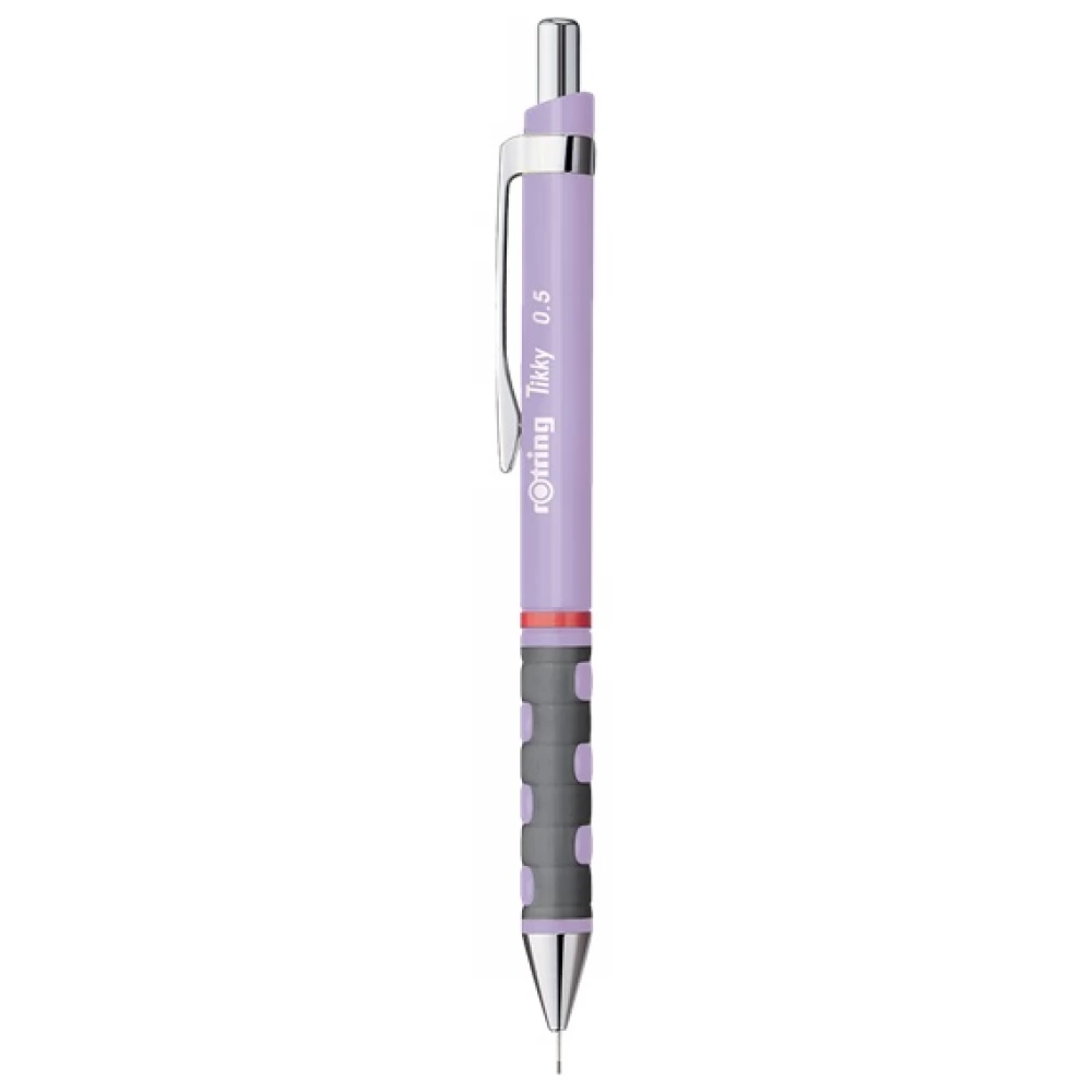 Rotring Tikky Portemine HB 0,5 Mm Corps Rose Néon - Stylo à Mine Précis Et Confortable