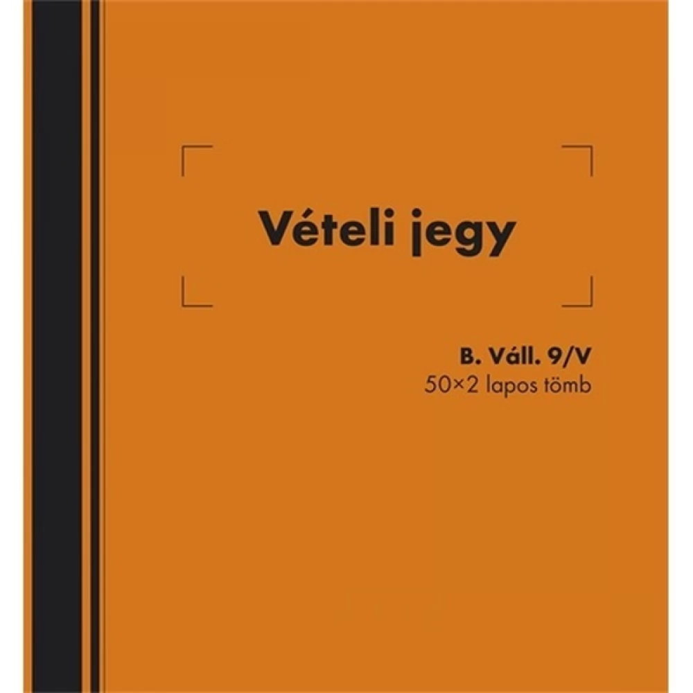 PATRIA B.VALL.9/V 140x140mm 50x2lapos "Vételi Jegy" Nyomtatvány - IPon ...