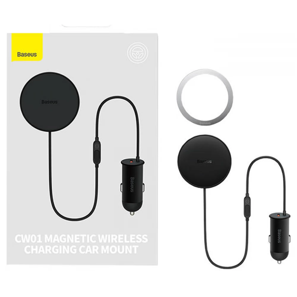 BASEUS CW01 car charger vent opening USB 15W+25W black