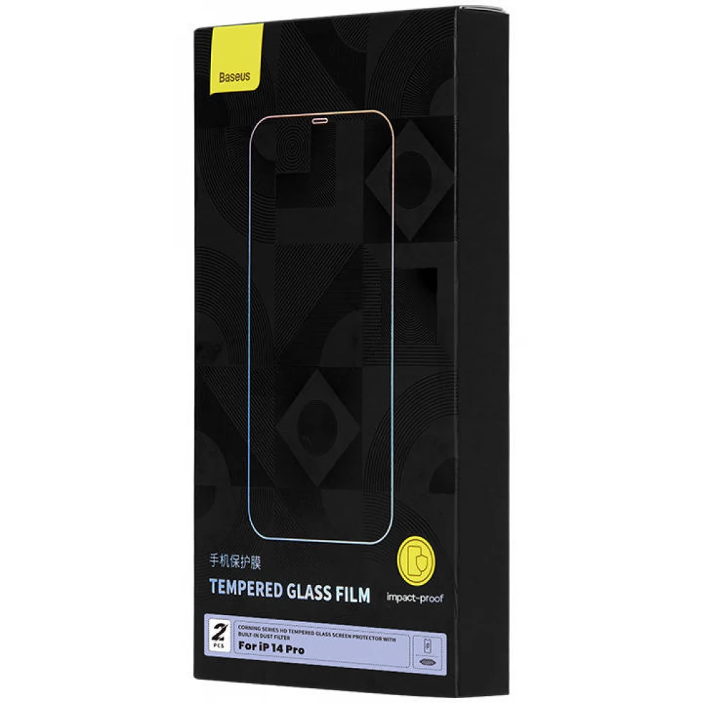 BASEUS Corning kijelzővédő 0.4mm iPhone 14 Pro átlátszó 2db iPon