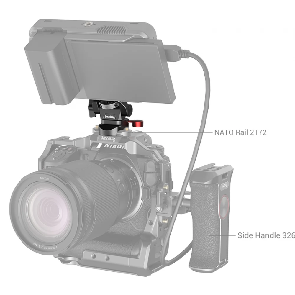 SMALLRIG 2906B Monitor holder fej - iPoncomp.com