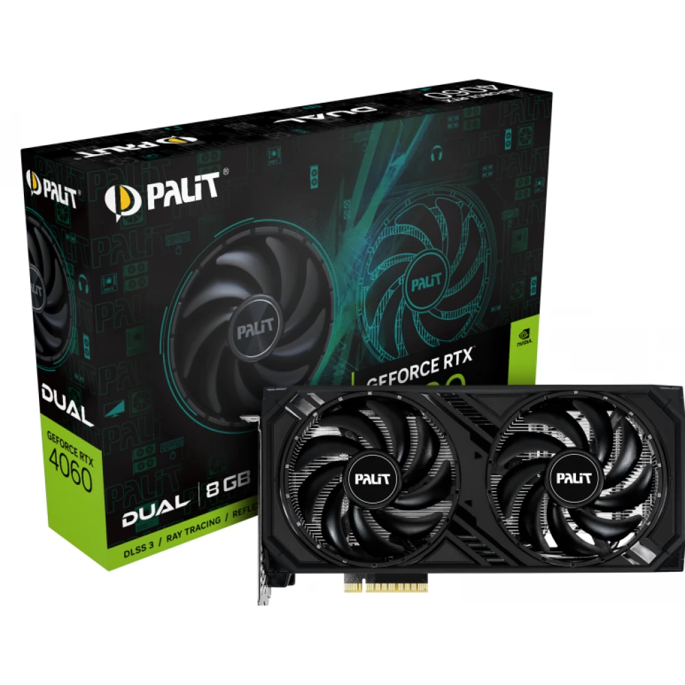 PALIT NE64060019P1-1070D Dual GeForce RTX® 4060 8GB GDDR6 DLSS3