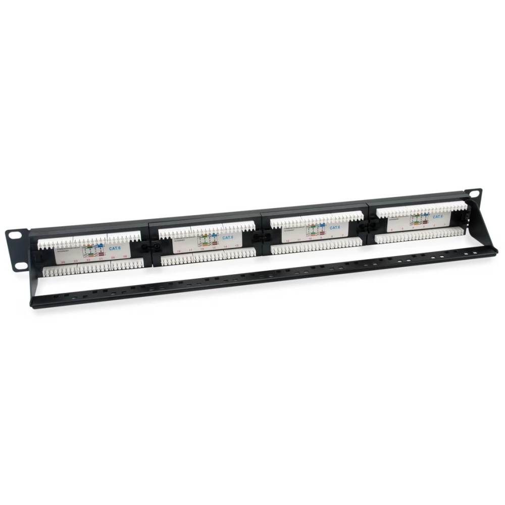 Equp Equp Patchpanel 24x RJ45 Cat6a 19" 1HE Keystone Netzwerk-Patch-Panel - View #11
